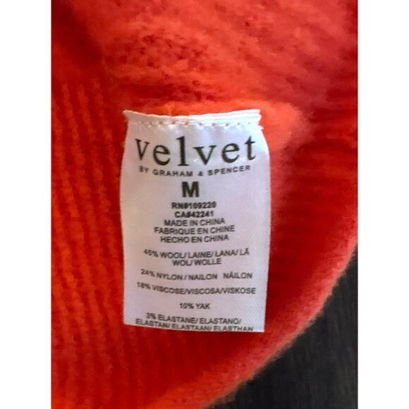 Velvet By Graham & Spencer Wool Blend Button-Front Cardigan Sweater Size M - Picture 4 of 9